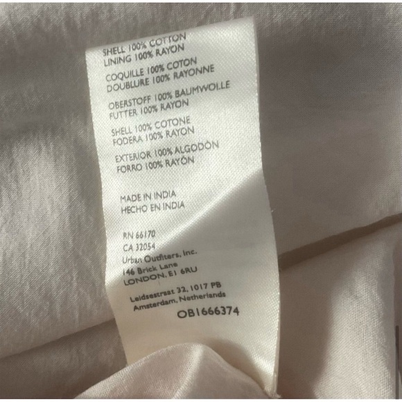 Free People Camella Mini Dress M Ivory and Pink Floral Bohemian 3/4 Sleeve - Picture 8 of 16